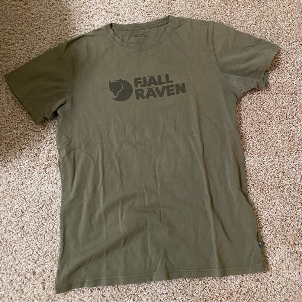 Fjallraven Men's Olive Logo T-Shirt